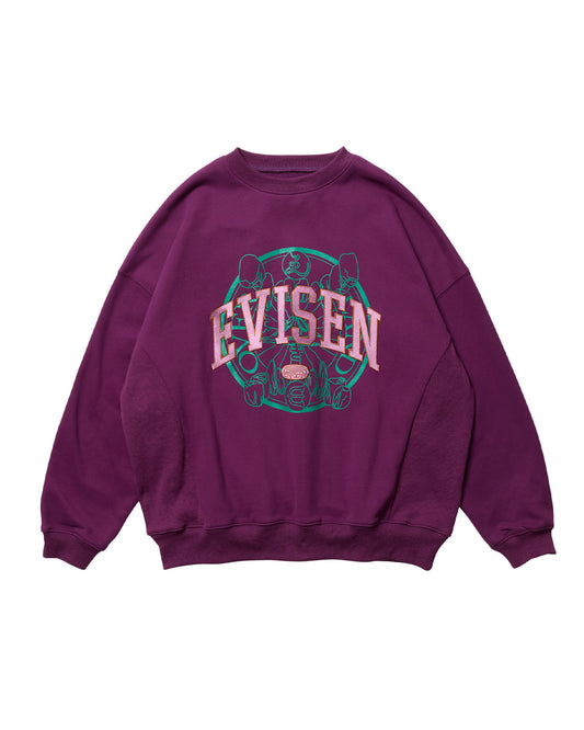 COLLEGE OVER LOGO SWEAT - PURPLE