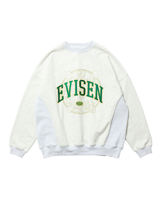 COLLEGE OVER LOGO SWEAT - GREY