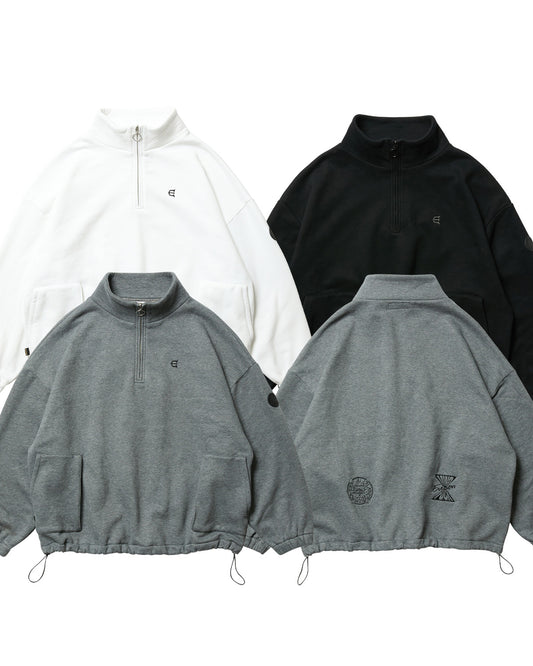 MIND LAND HALF ZIP SWEAT