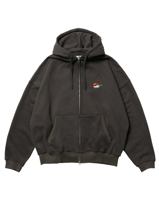 SUSHI ZIP HOODIE - CHARCOAL
