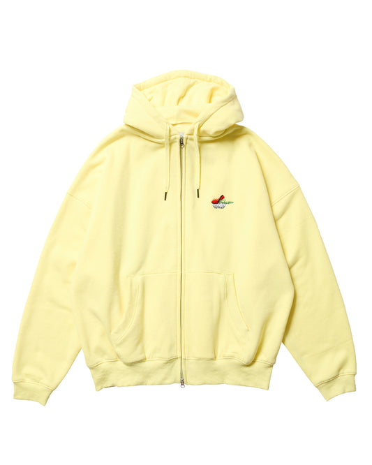 SUSHI ZIP HOODIE - YELLOW