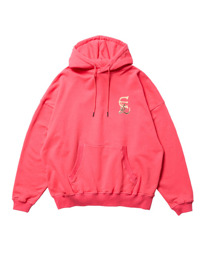 OVERLAND LOGO HOODIE - CORAL