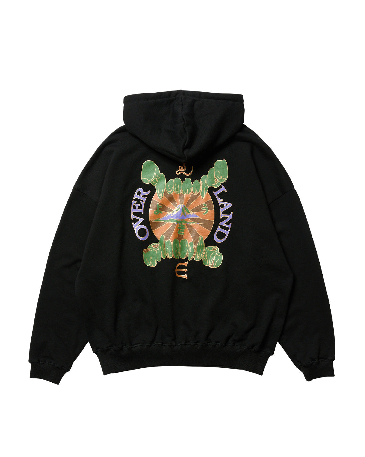 OVERLAND LOGO HOODIE - BLACK