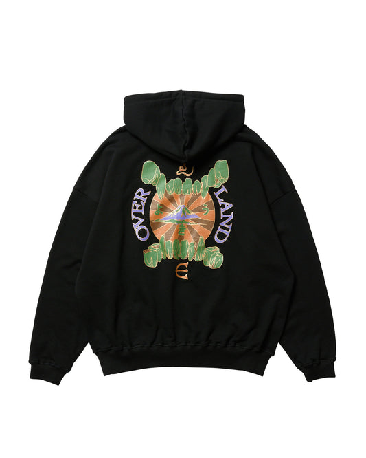 OVERLAND LOGO HOODIE - BLACK
