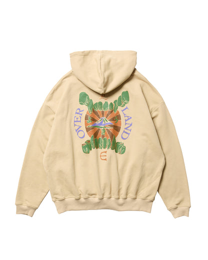 OVERLAND LOGO HOODIE - BEIGE