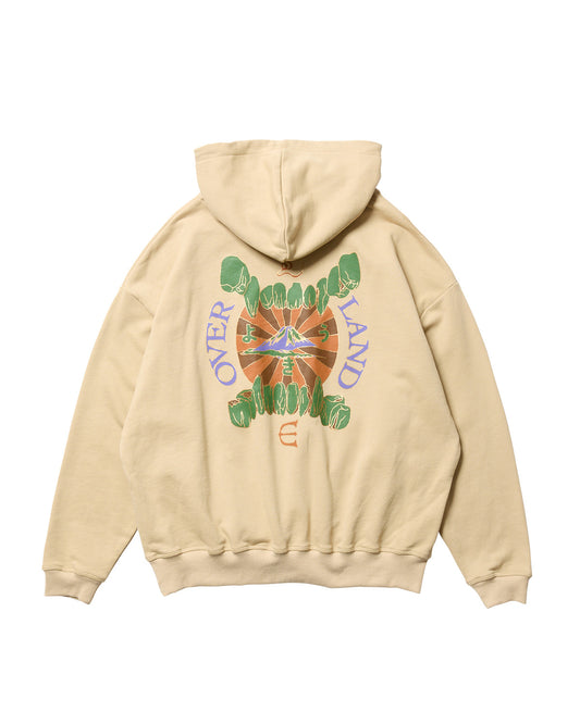 OVERLAND LOGO HOODIE - BEIGE