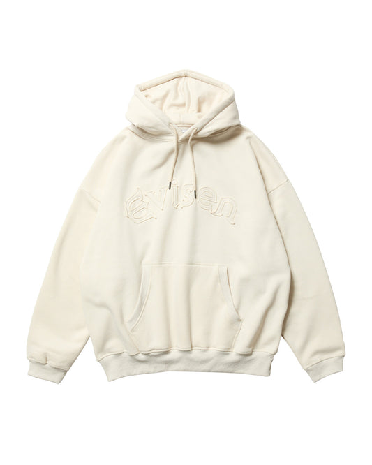 ARCH LOGO PATCH HOODIE - WHITE