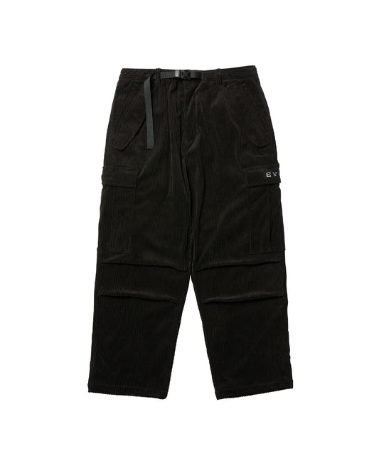 EQUALIZER CORD CARGO PANTS - BLACK