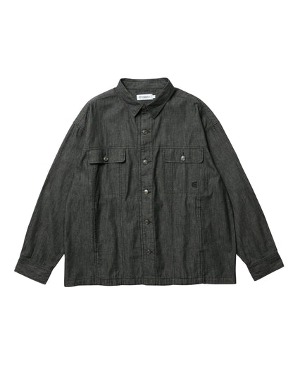 2ND CHAMBRAY DENIM SHIRT - BLACK