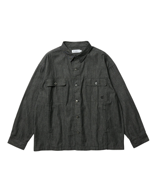 2ND CHAMBRAY DENIM SHIRT - BLACK