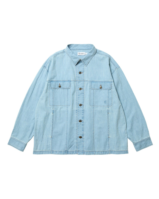 2ND CHAMBRAY DENIM SHIRT - BLUE