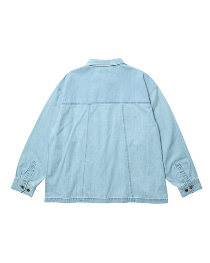 2ND CHAMBRAY DENIM SHIRT - BLACK