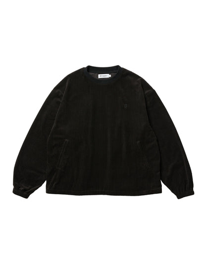 EQUALIZER CORD CREW SWEAT - BLACK