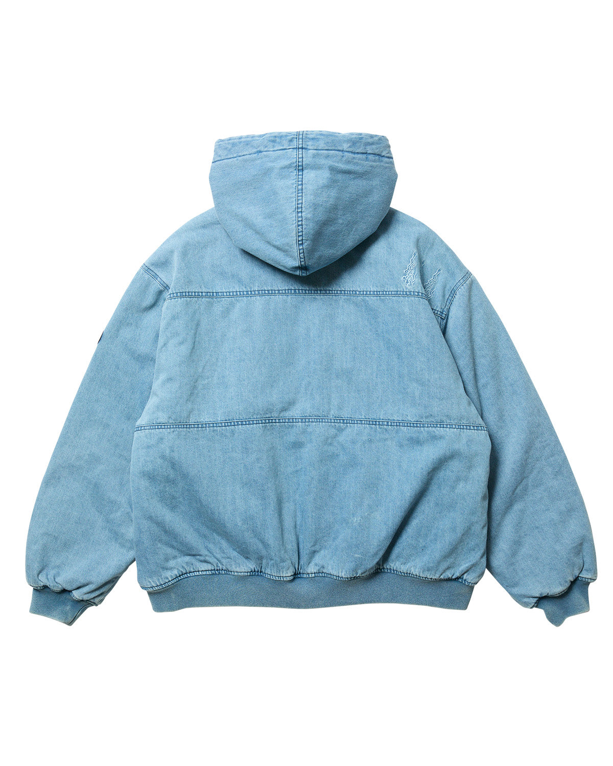 EYE FIRE DENIM PUFF JACKET - BLUE