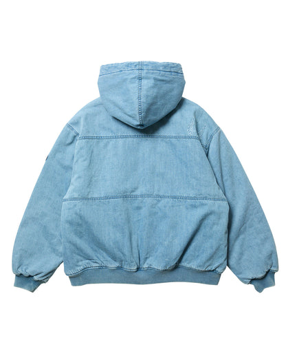 EYE FIRE DENIM PUFF JACKET - BLUE