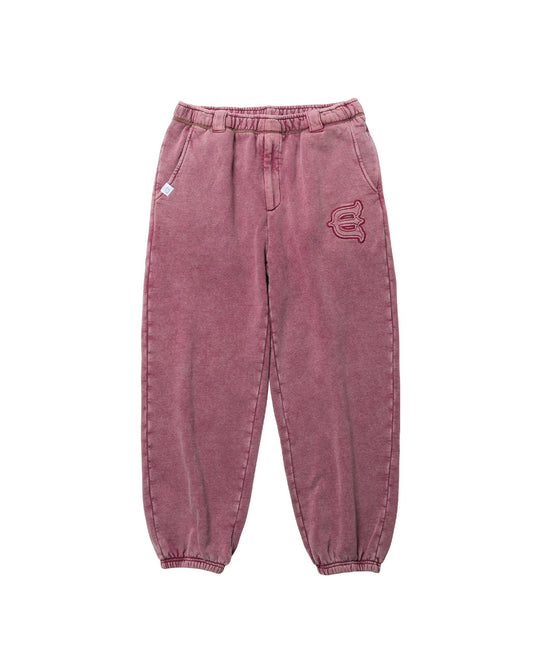 LOGO SWEAT PANTS - BURGUNDY