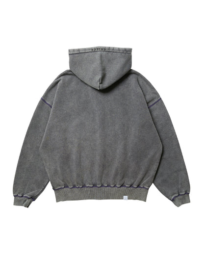 LOGO ZIP HOODIE - MOCHA