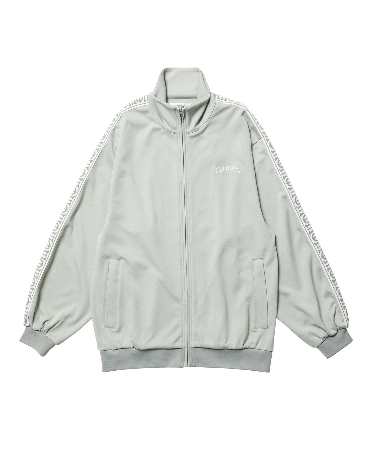E LOGO TRACK JACKET - GRAY