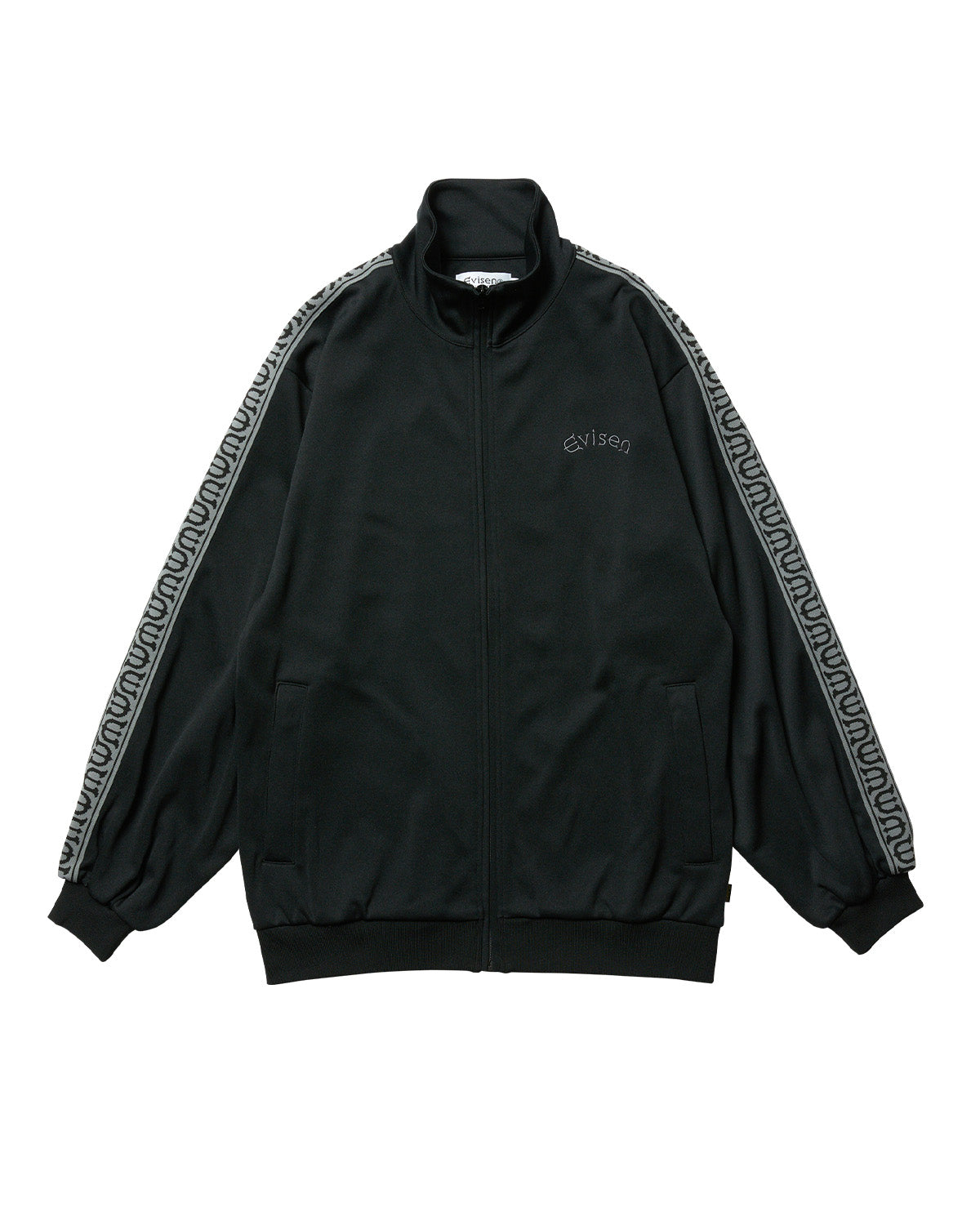 E LOGO TRACK JACKET - BLACK