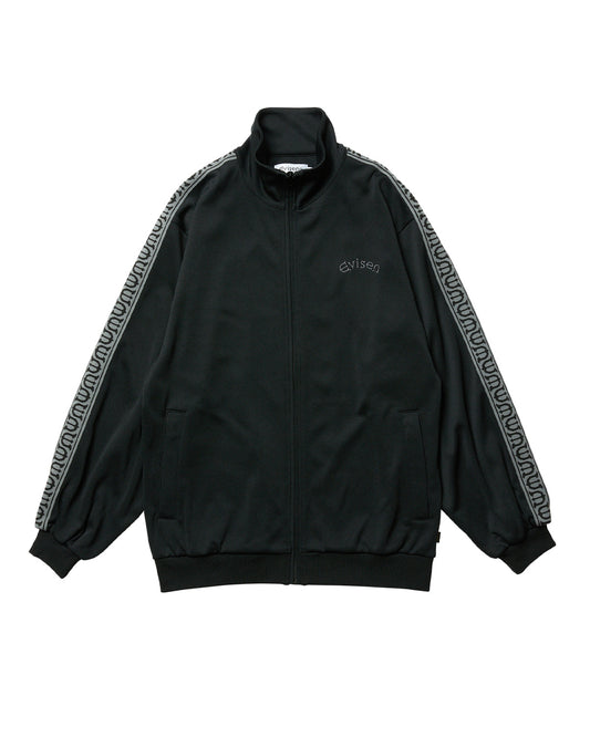 E LOGO TRACK JACKET - BLACK