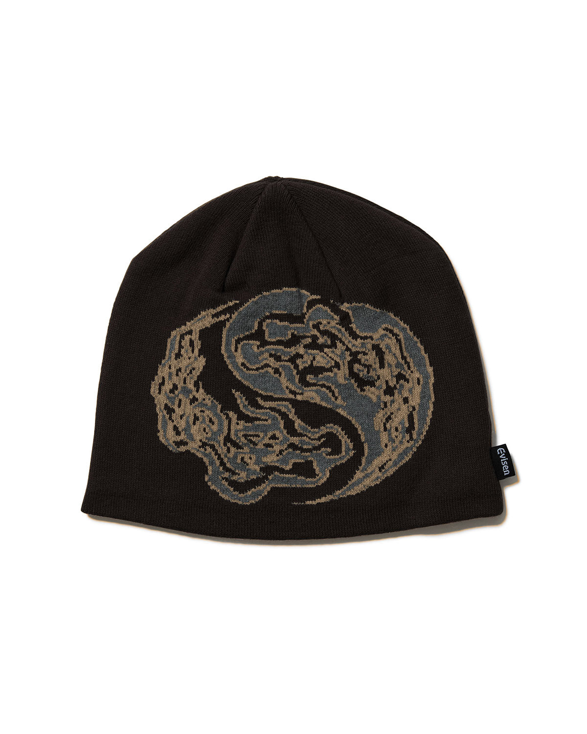 YIN-YANG FIRE BEANIE - BLACK