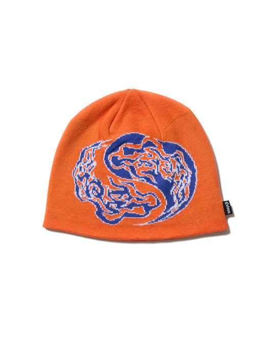 YIN-YANG FIRE BEANIE - CORAL