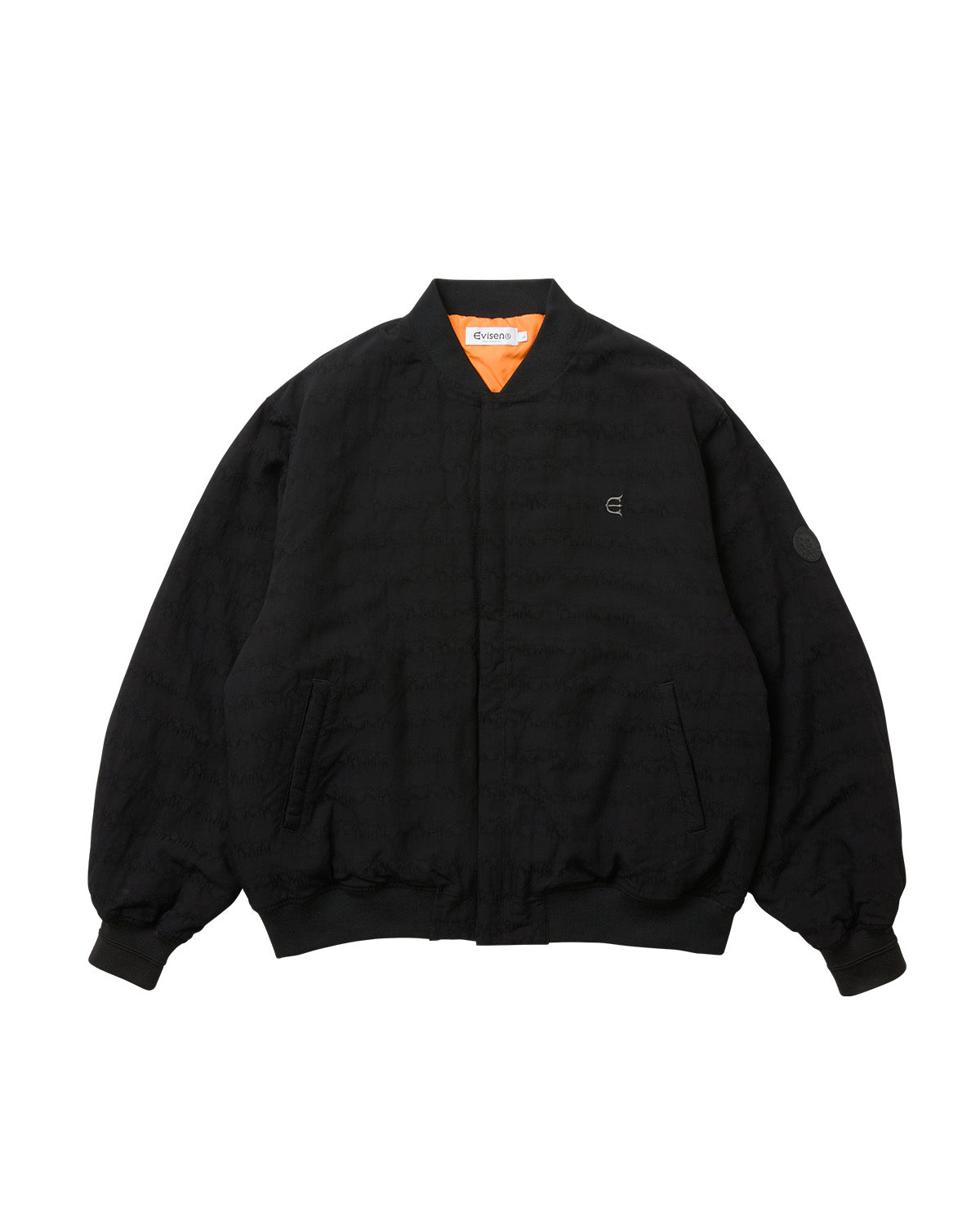 JACQUARD BOMBER JACKET - BLACK