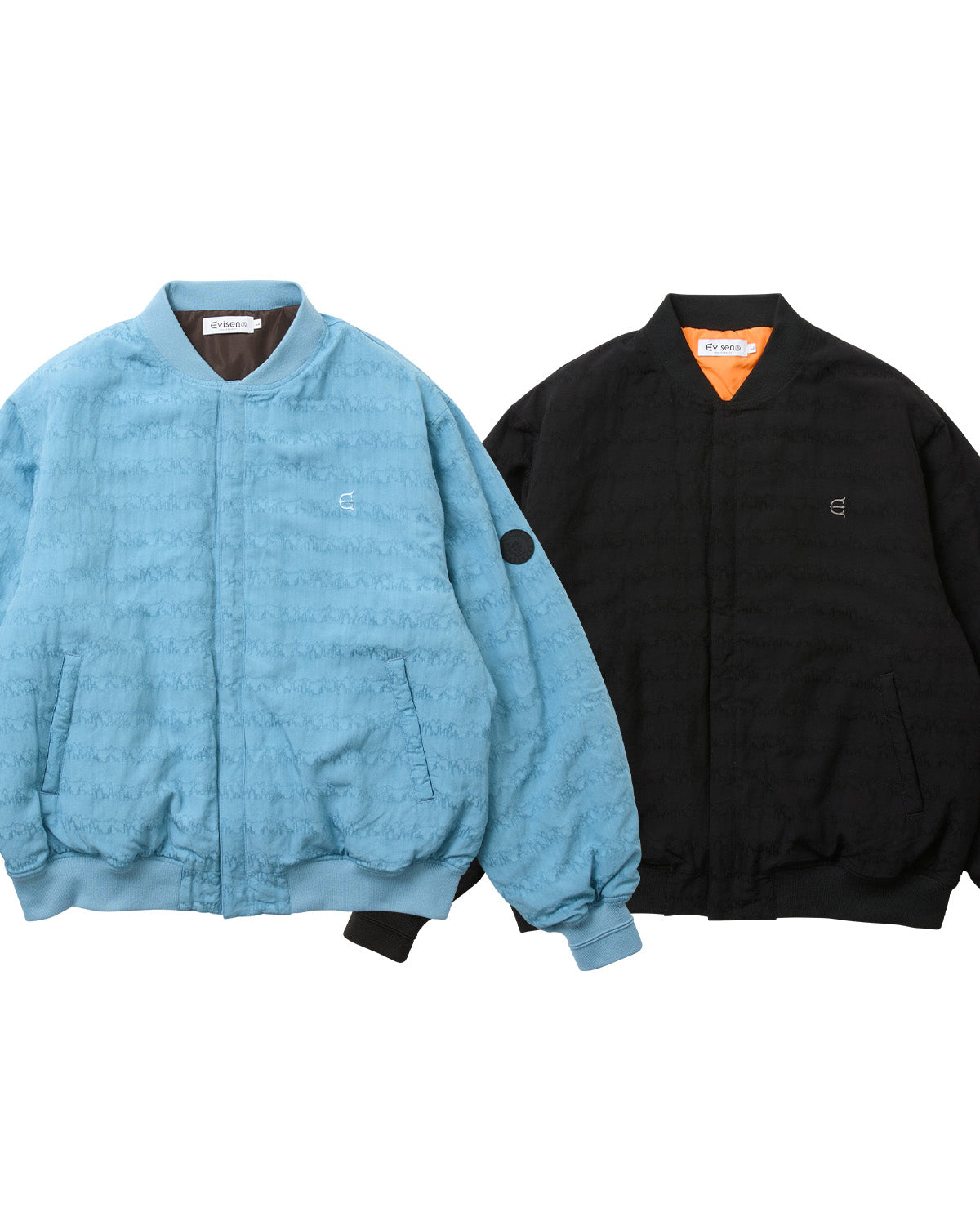 JACQUARD BOMBER JACKET - BLACK