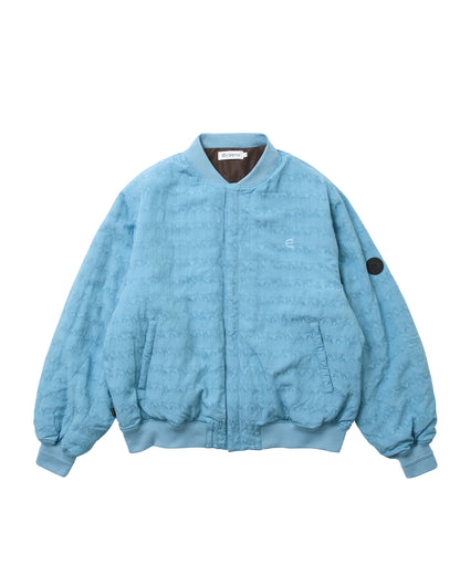 JACQUARD BOMBER JACKET - BLUE