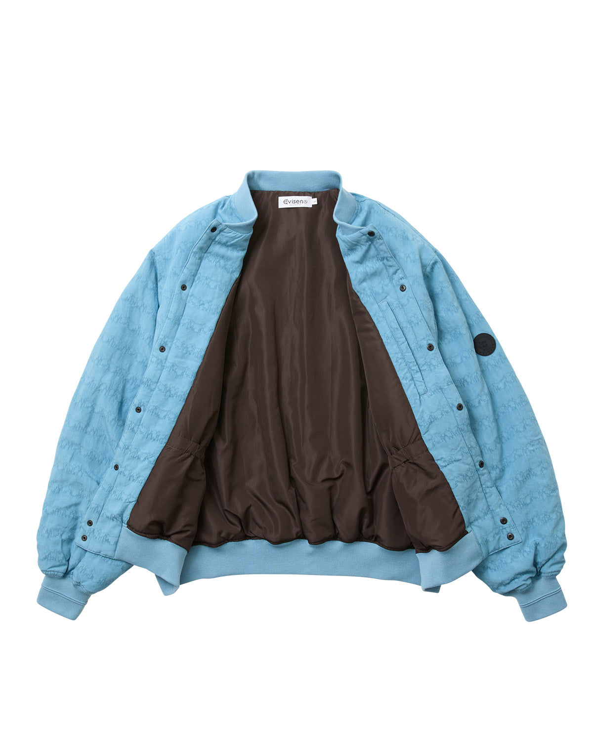 JACQUARD BOMBER JACKET - BLACK