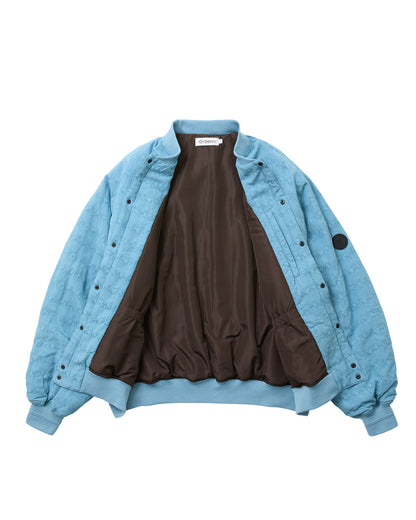 JACQUARD BOMBER JACKET - BLACK