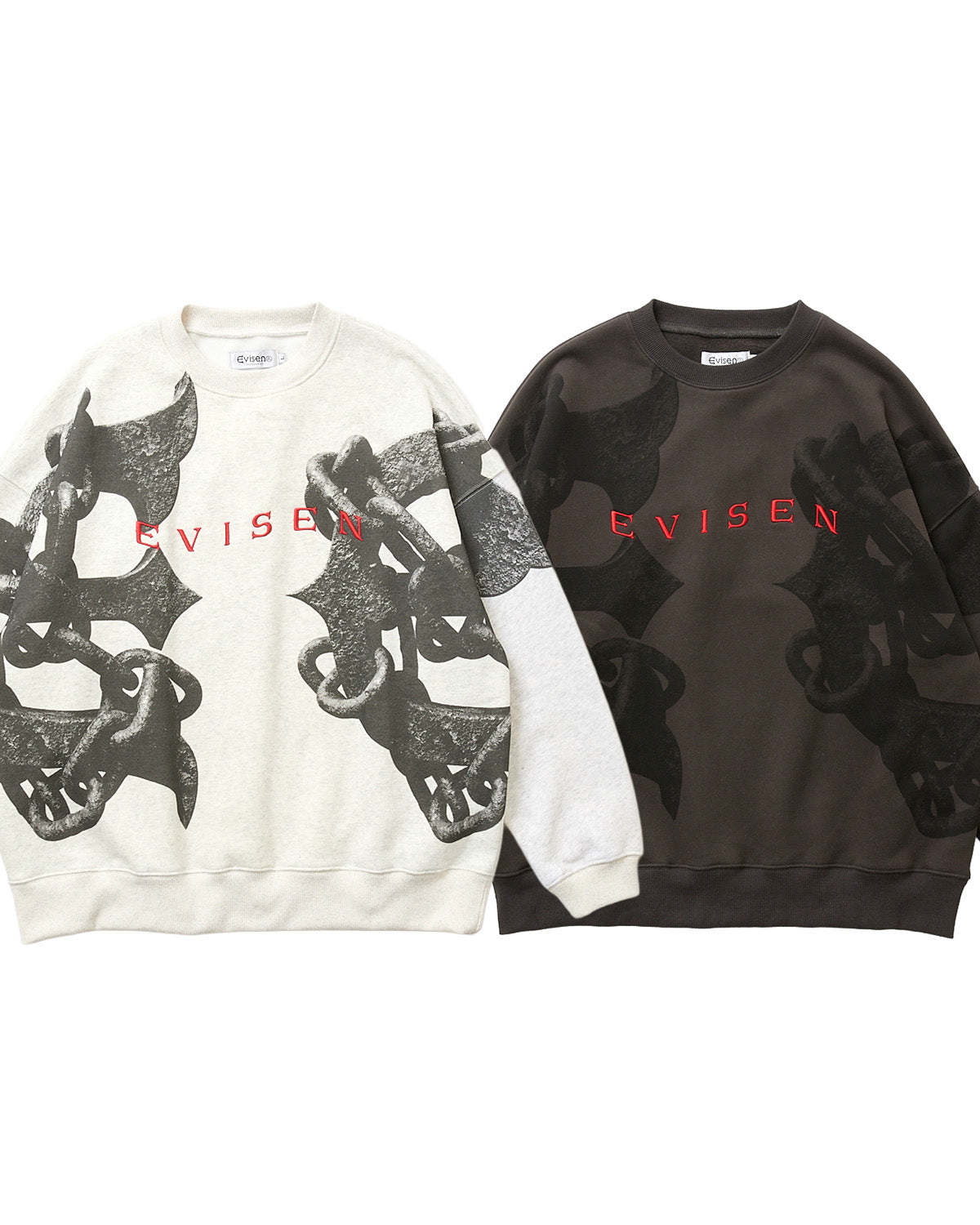 ANCHOR CREW SWEAT - CHARCOAL