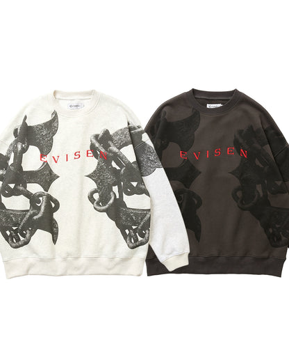 ANCHOR CREW SWEAT - CHARCOAL