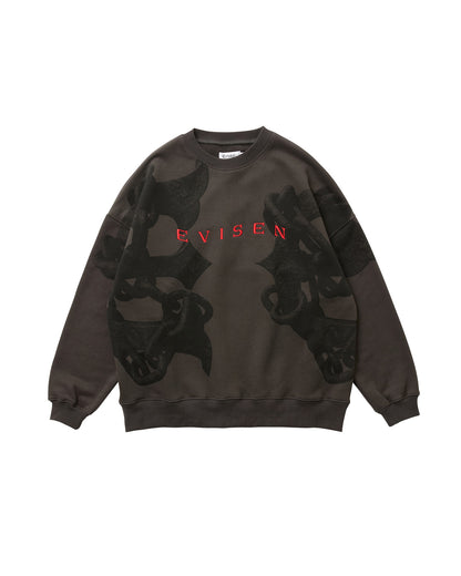 ANCHOR CREW SWEAT - CHARCOAL