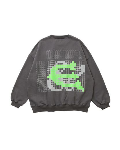 DOT CREW SWEAT - CHARCOAL
