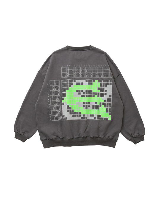DOT CREW SWEAT - CHARCOAL