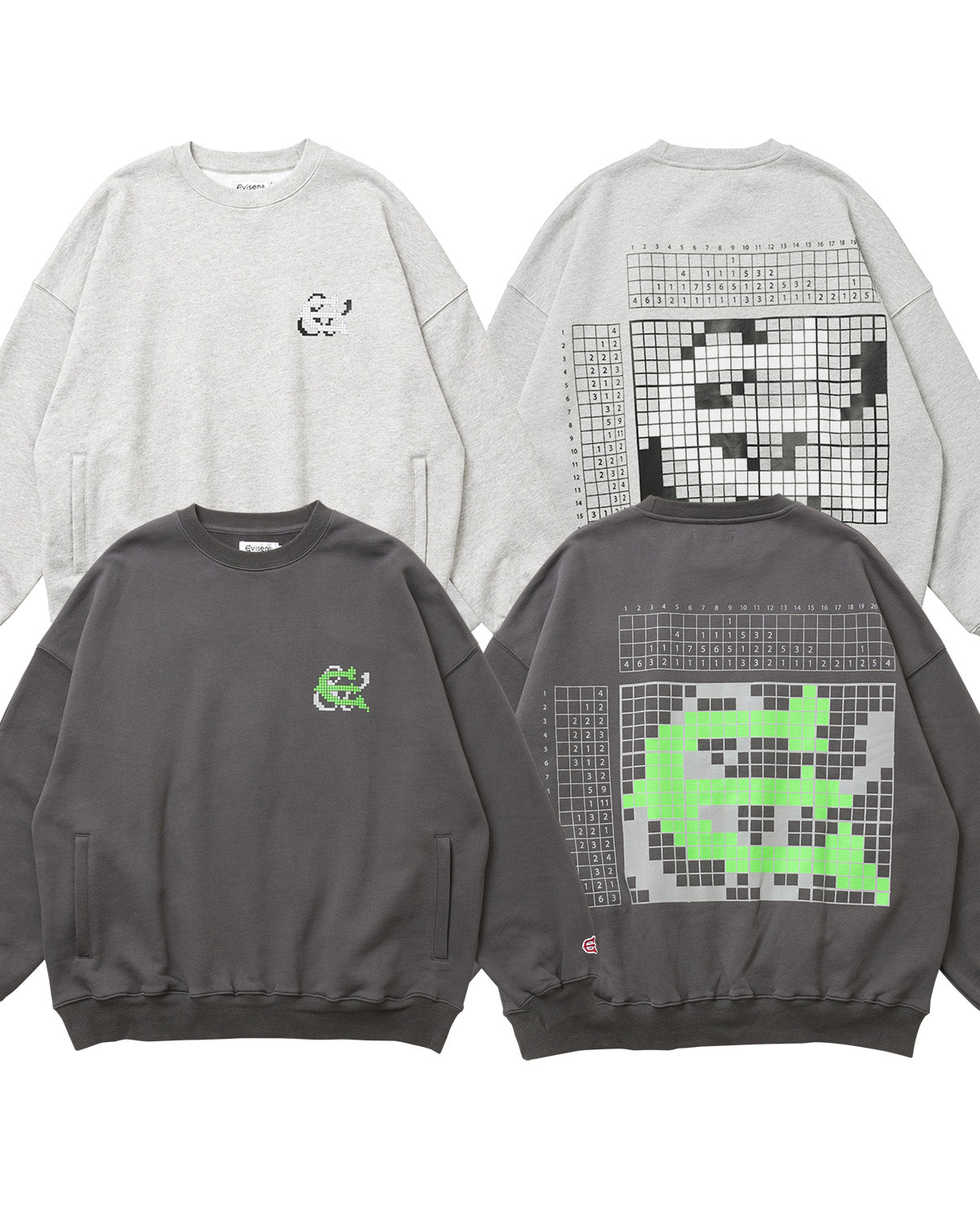 DOT CREW SWEAT - GREY