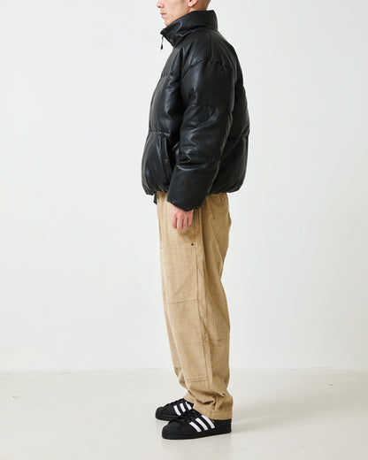BOHEMIAN CORDUROY WORK PANTS - BEIGE