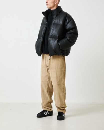 BOHEMIAN CORDUROY WORK PANTS - BEIGE