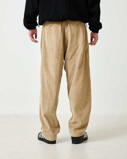 BOHEMIAN CORDUROY WORK PANTS - BEIGE