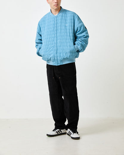 JACQUARD BOMBER JACKET - BLUE