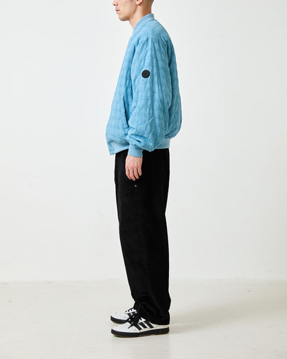 JACQUARD BOMBER JACKET - BLUE