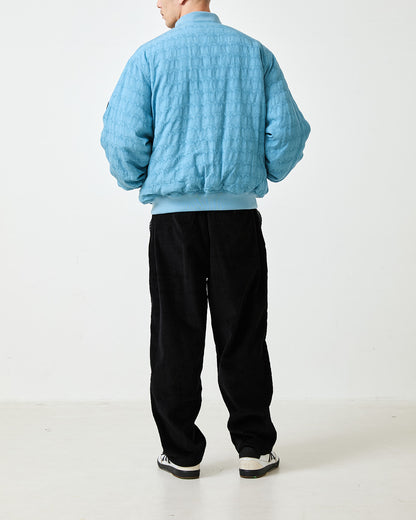 JACQUARD BOMBER JACKET - BLUE