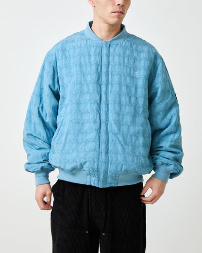 JACQUARD BOMBER JACKET - BLUE