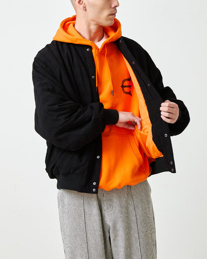 JACQUARD BOMBER JACKET - BLACK