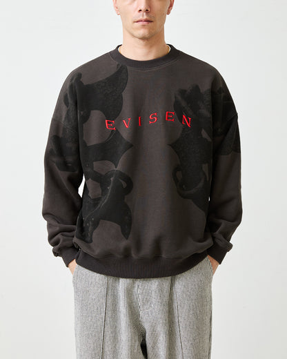 ANCHOR CREW SWEAT - CHARCOAL