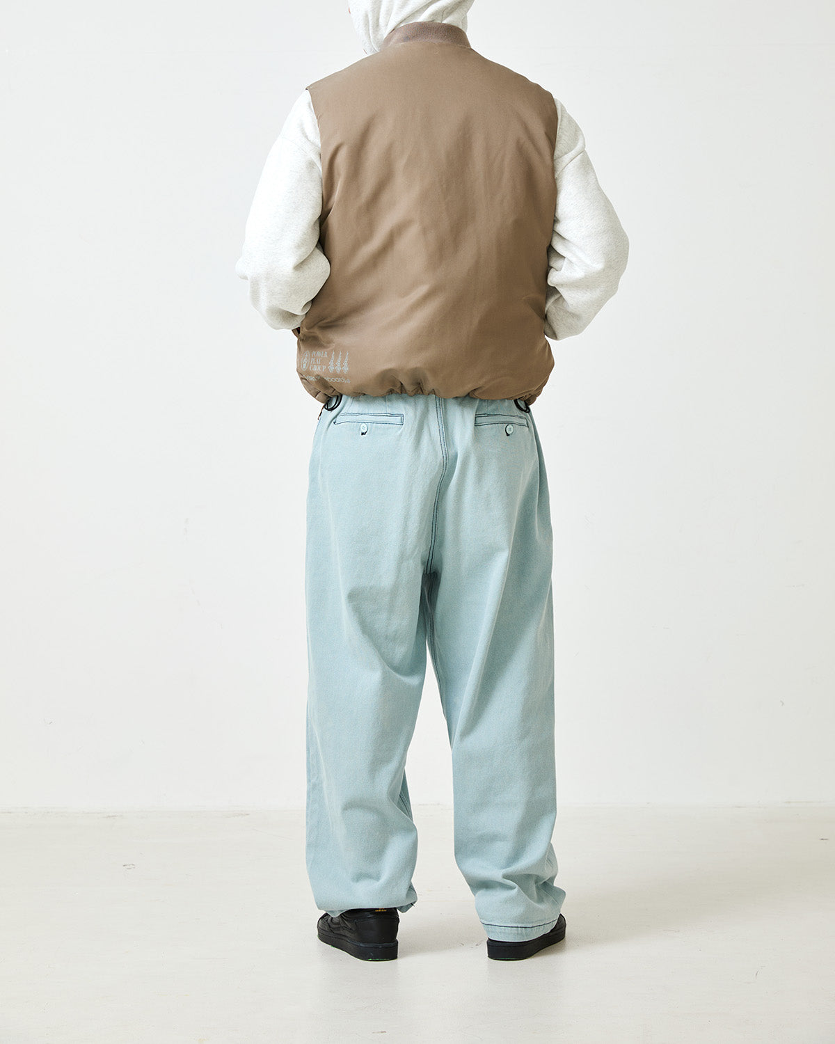 SMOKE VEST JACKET - BEIGE