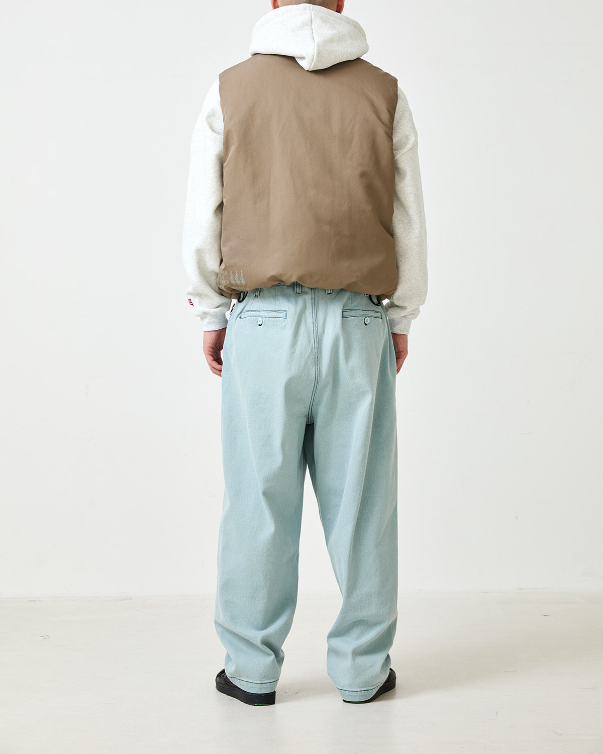 SMOKE VEST JACKET - BEIGE