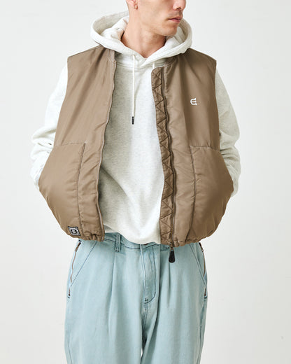 SMOKE VEST JACKET - BEIGE