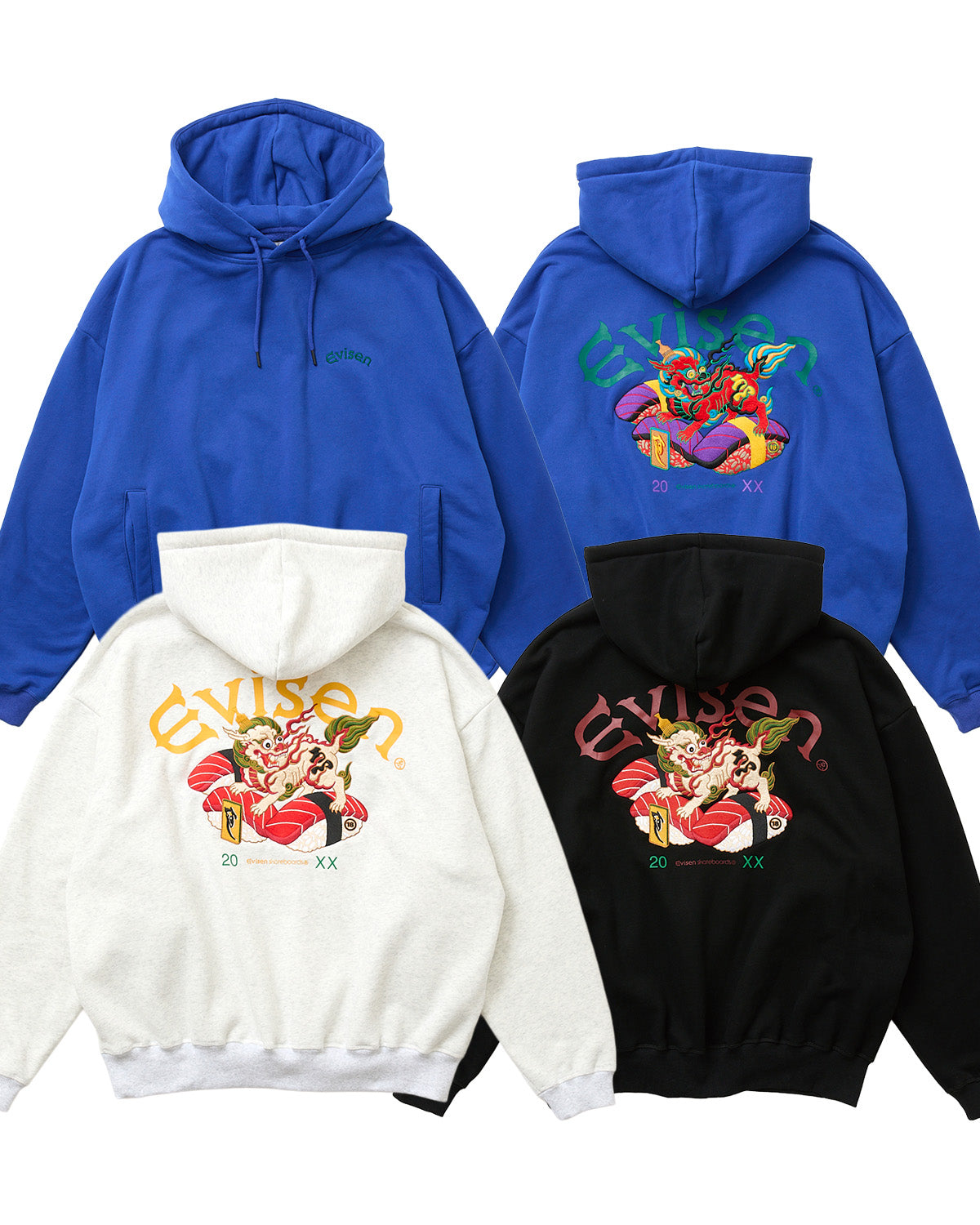 SUSHISHI HOODIE - BLACK